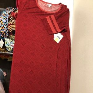 LulaRoe 3x Julia - Red pattern - NWT
